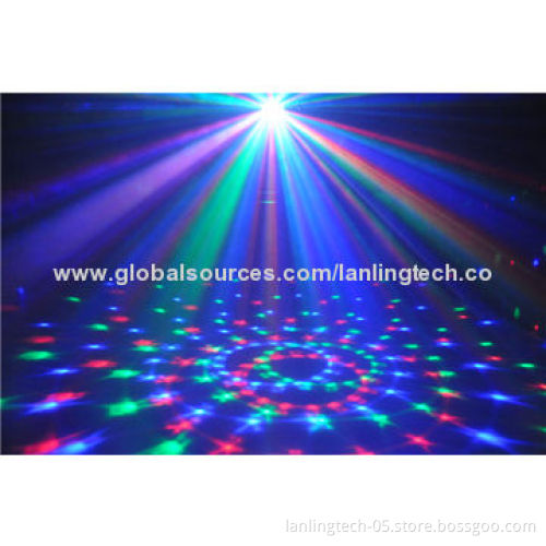 RGB 3pcs*1W Crystal Ball LED Party Light